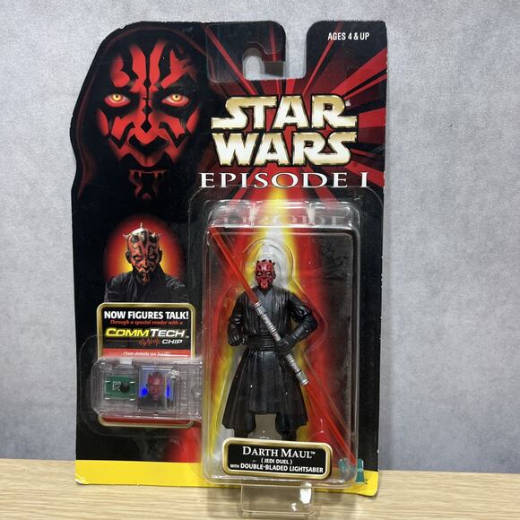 RARE 1998 Star Wars Episode 1 Darth Maul Figure GRAY VEST VARIANT - Picture 1 of 5